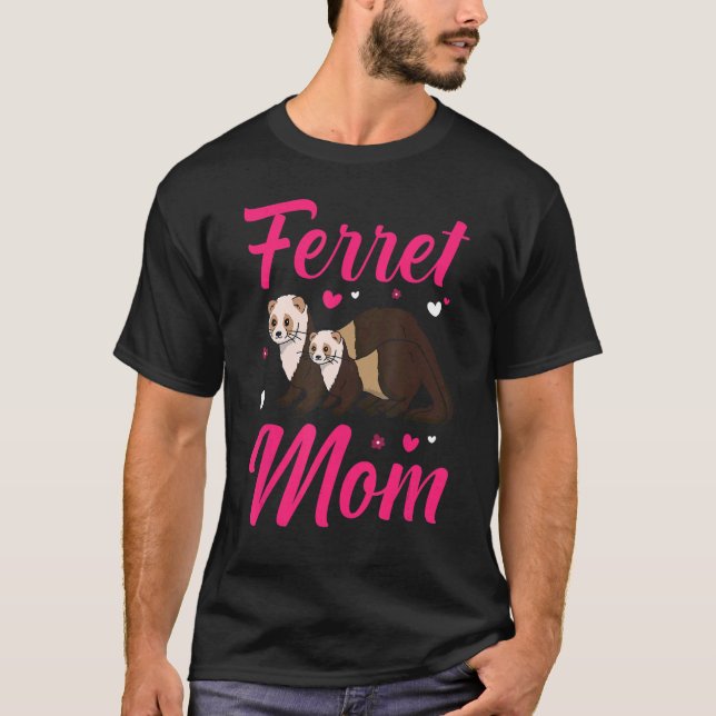 Ferret Mum   Ferret   Pet Owner Mother Women T-Shirt (Front)
