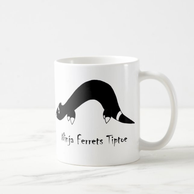 Ferret Ninja Coffee Mug (Right)