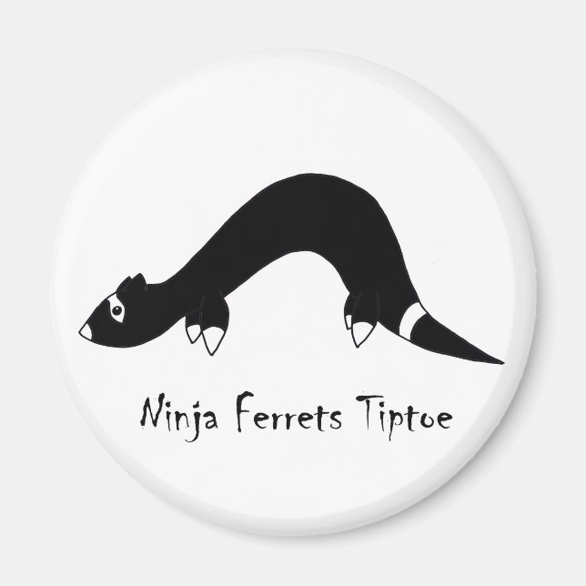 Ferret Ninja Magnet (Front)