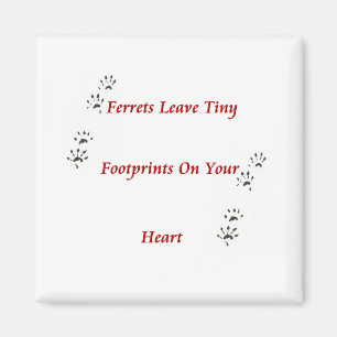 Ferret Pawprints Magnet