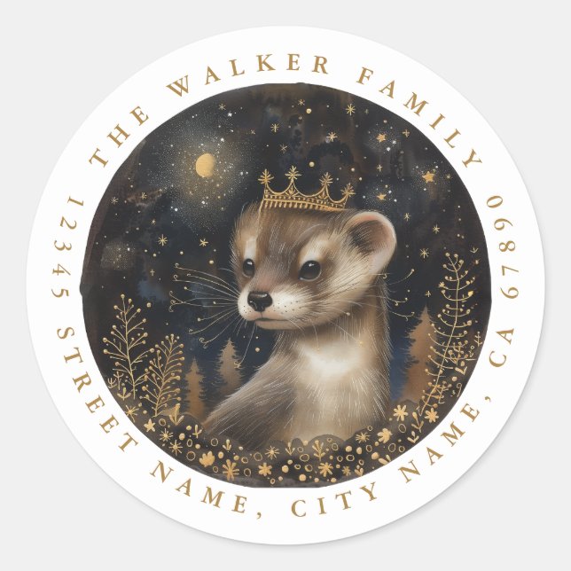 Ferret Round Stickers (Front)
