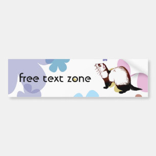 ferret (sable coat) bumper sticker
