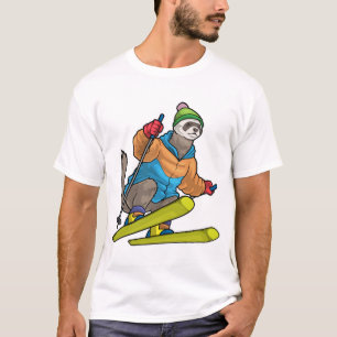 Ferret Skier Ski Winter sports T-Shirt