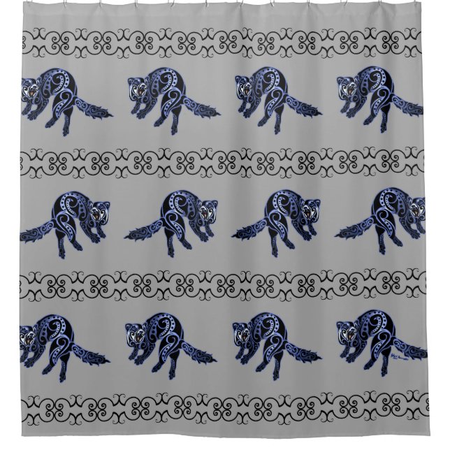 Ferret Trybe: War Dance! Shower Curtain (Front)