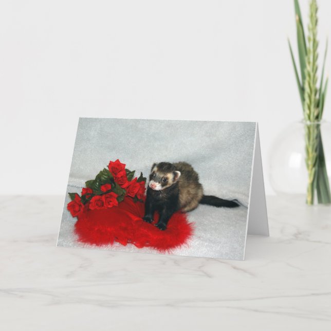 Ferret Valentine's Card (Front)