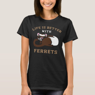 Ferret Whisperer European Polecat Wildlife Animal T-Shirt