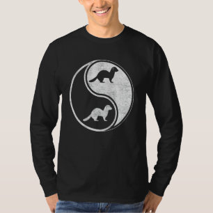 Ferret Yin Yang Ferrets Animal Fans Polecat Natur T-Shirt