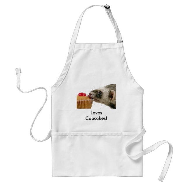 Ferrets Love Cupcakes Apron (Front)
