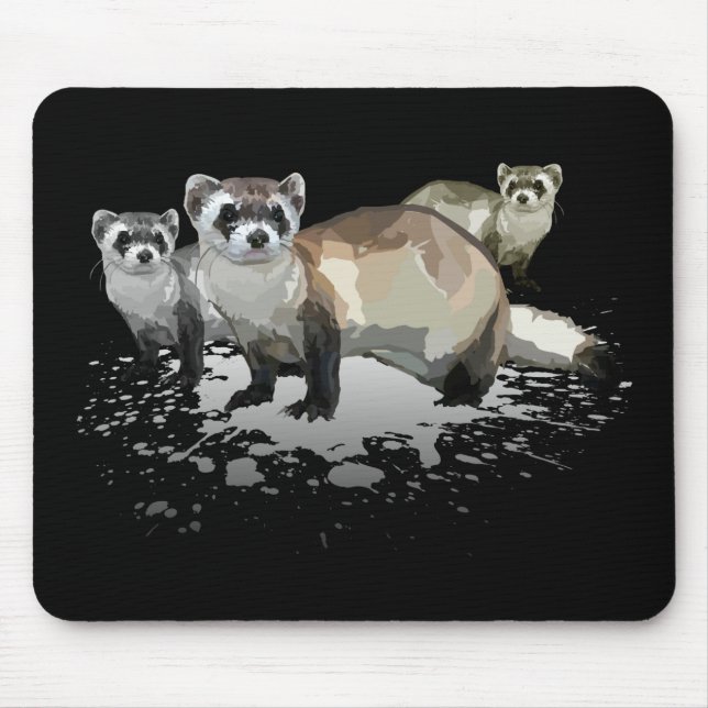 Ferrets Mouse Mat (Front)