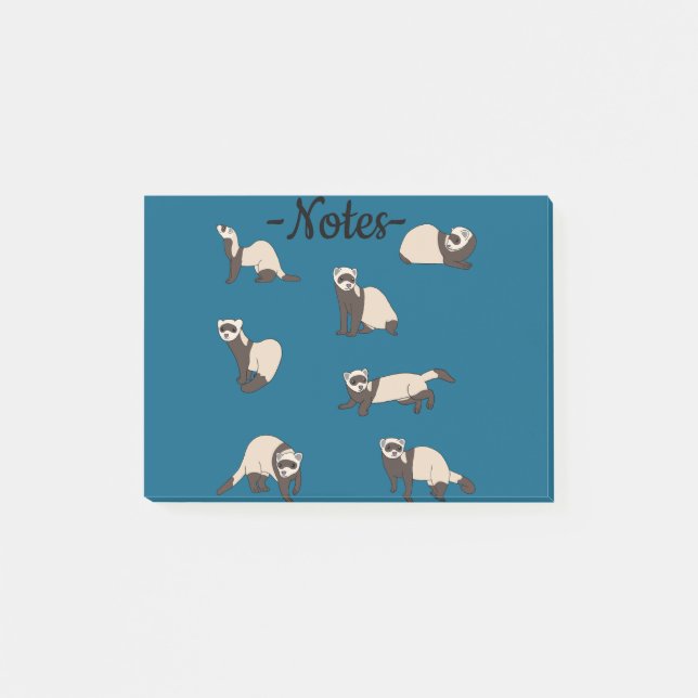 Ferrets   post-it notes (Front)