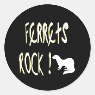 Ferrets Rock! Sticker