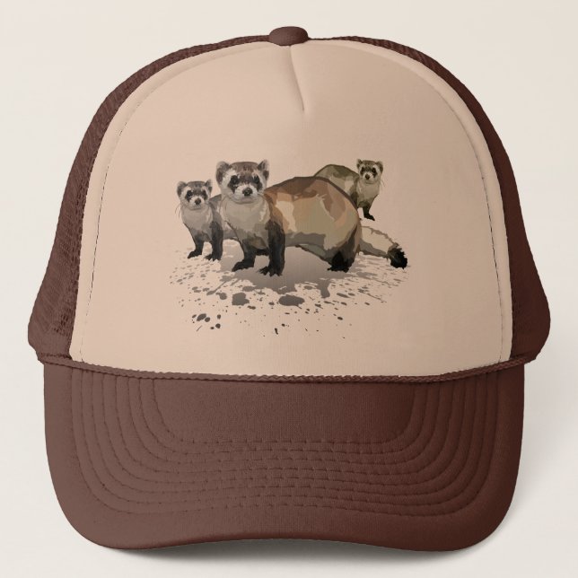 Ferrets Trucker Hat (Front)