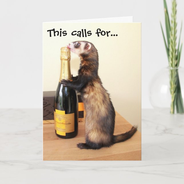Ferrety Celebration Card (Front)