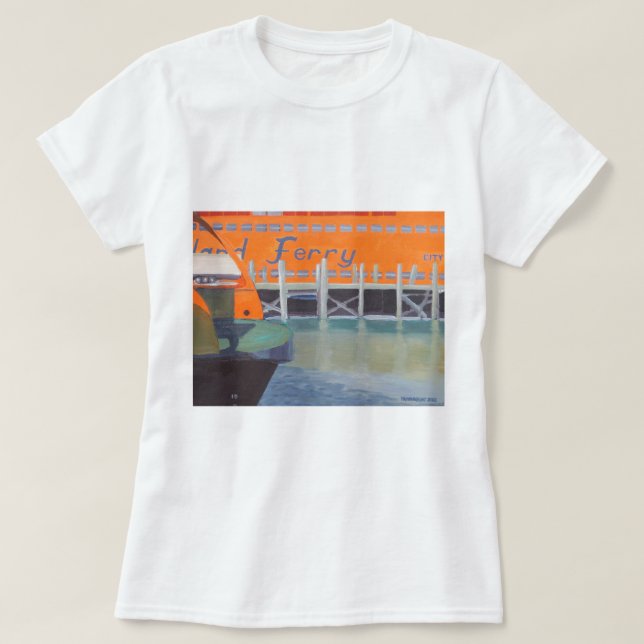 Ferries In Dock T-Shirt (Design Front)
