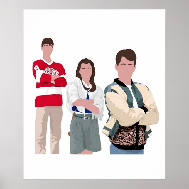 Ferris Bueller Art Poster (Front)