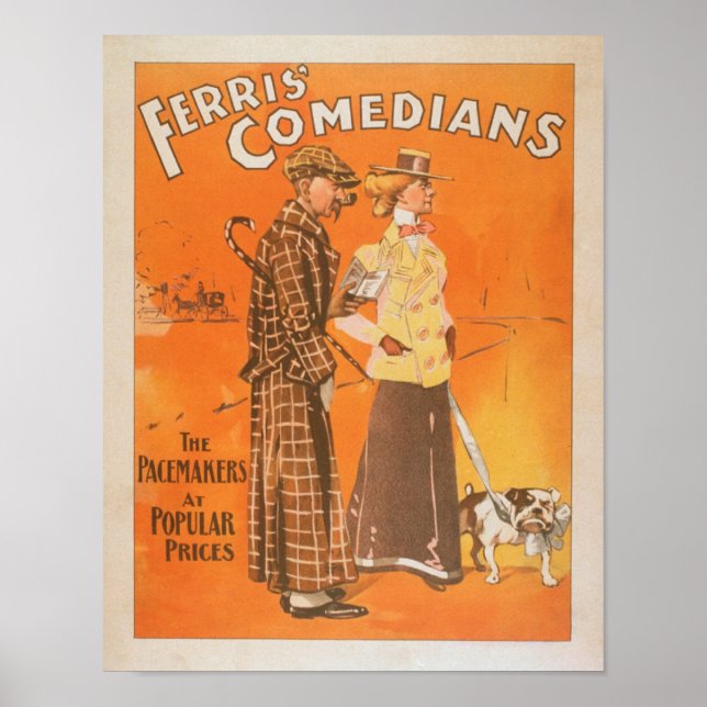 Ferris Comedians "Pacemakers at Popular Prices" Poster (Front)