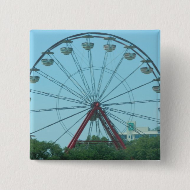 Ferris Wheel 15 Cm Square Badge (Front)