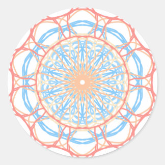 Ferris Wheel Abstract Classic Round Sticker