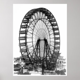 Ferris Wheel at Chicago World's Fair Poster