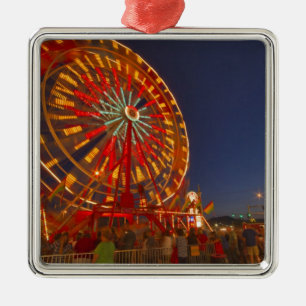 Ferris wheel at dusk at the Northwest Montana Metal Tree Decoration