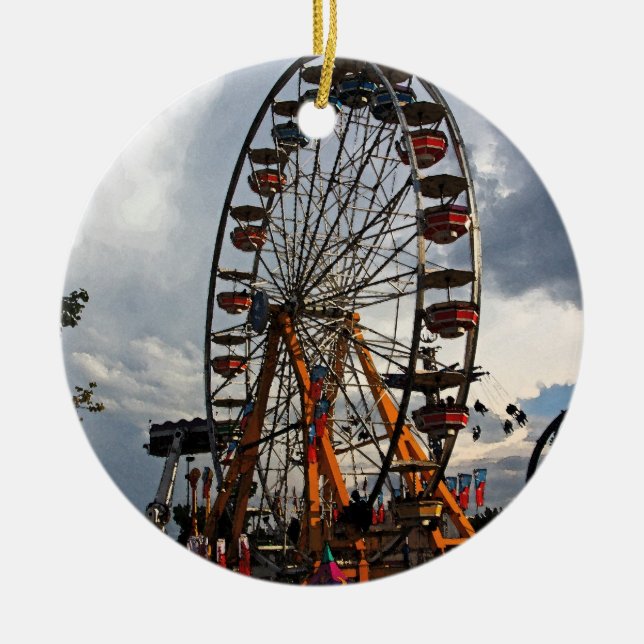 Ferris Wheel Christmas Ornament (Front)