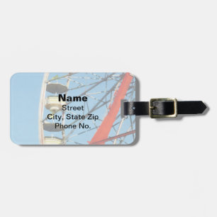Ferris Wheel Closeup Luggage Tag
