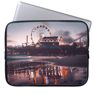 Ferris wheel during golden hour laptop sleeve