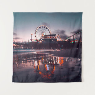 Ferris wheel during golden hour tapestry
