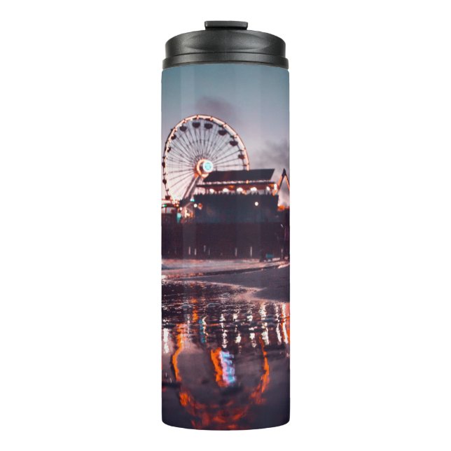 Ferris wheel during golden hour thermal tumbler (Front)