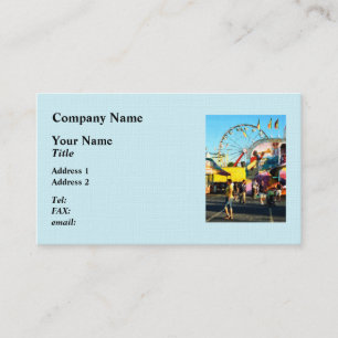 Ferris Wheel in Distance Business Card