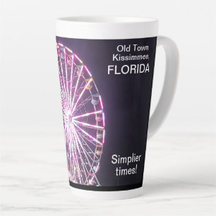 Ferris Wheel Lights Old Town Latte Mug