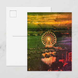 Ferris Wheel Maryland Harbour Postcard