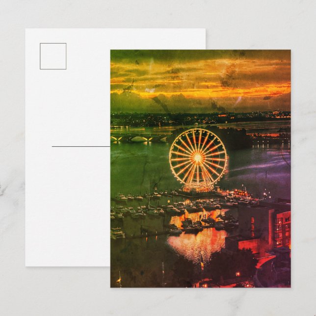 Ferris Wheel Maryland Harbour Postcard (Front/Back)