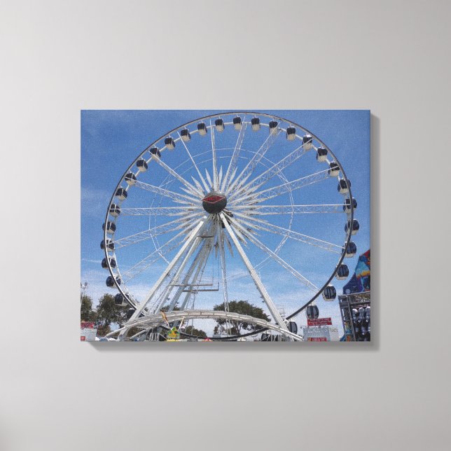 FERRIS WHEEL ON CANVAS     20 "x 16" Print (Front)