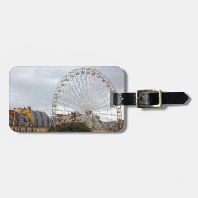 Ferris Wheel - Paris, France Luggage Tag (Front Horizontal)