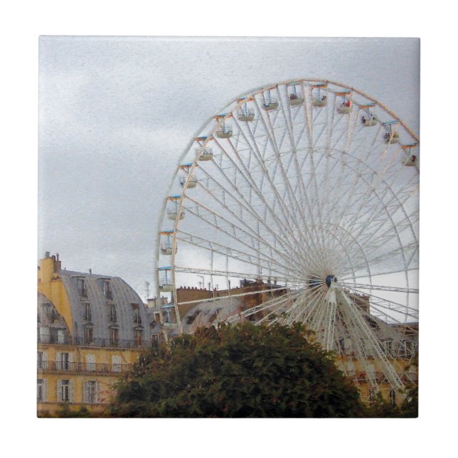 Ferris Wheel - Paris, France Tile (Front)