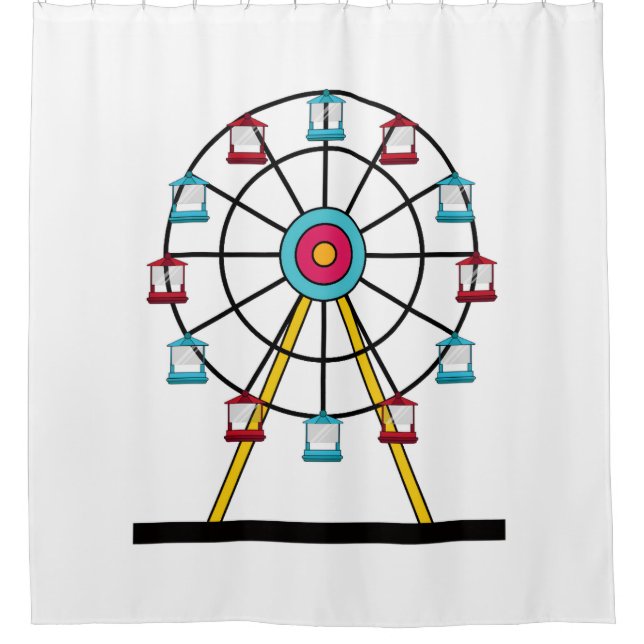 Ferris Wheel Shower Curtain (Front)