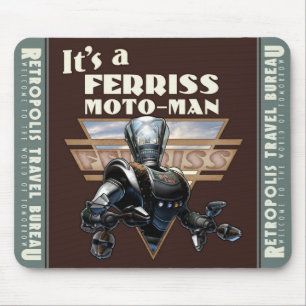 Ferriss Moto-Man Robot Mouse Pad