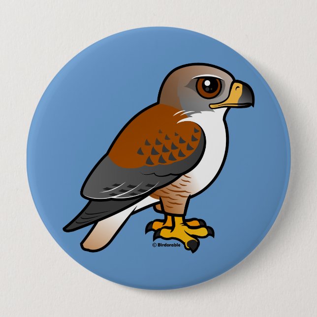 Ferruginous Hawk 10 Cm Round Badge (Front)