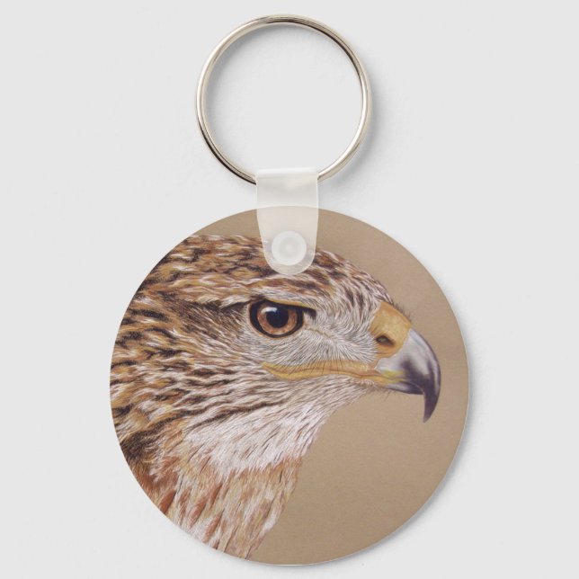 Ferruginous Hawk Key Ring (Front)