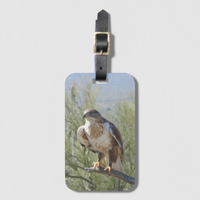 Ferruginous Hawk Luggage Tag (Front Vertical)