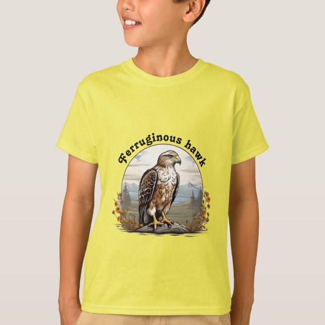 Ferruginous hawk perched on rock T-Shirt (Front)