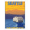Ferry and Mountains - Seattle, Washington