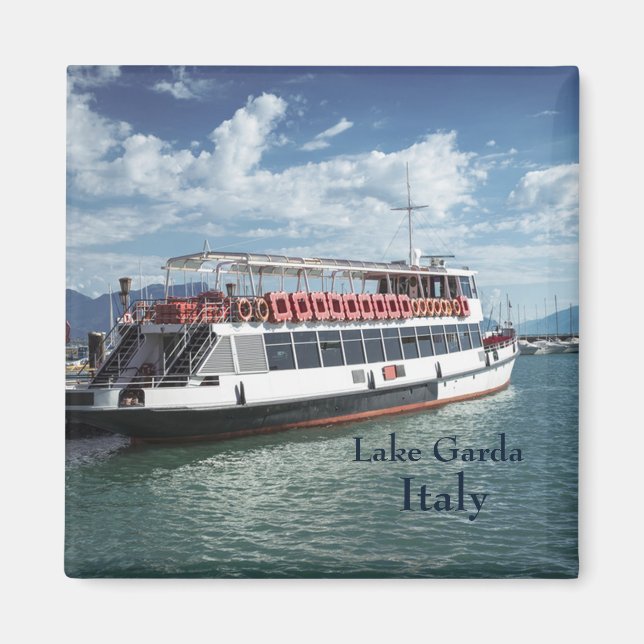 Ferry Boat on Lake Garda italy  Magnet (Front)