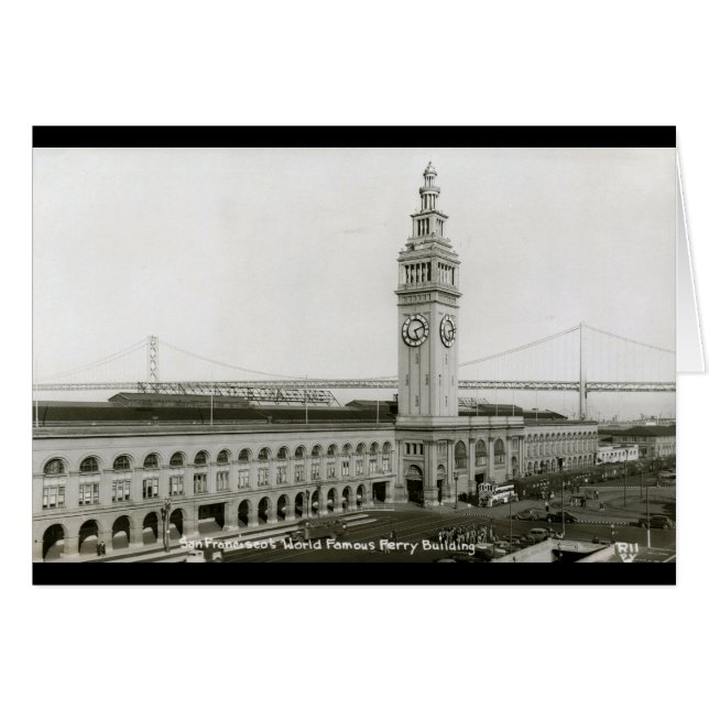 Ferry Building, San Francisco Vintage (Front Horizontal)