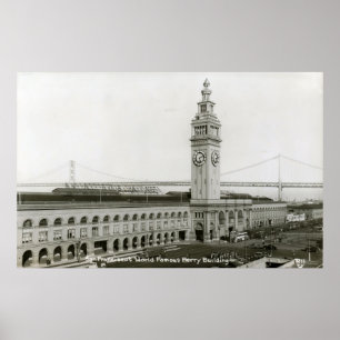 Ferry Building, San Francisco Vintage Poster