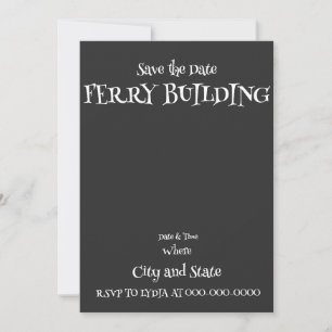 FERRY BUILDING WINE PARTY PEOPLE WATCHING 2050 INVITATION