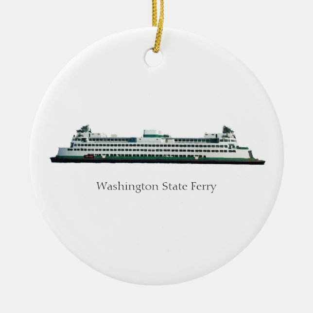 Ferry Ceramic Tree Decoration (Front)