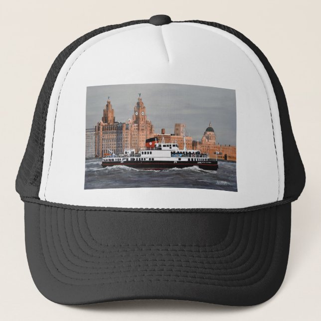 Ferry, Cross the Mersey.JPG Trucker Hat (Front)