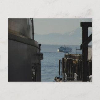 Ferry in Puget Sound Postcard